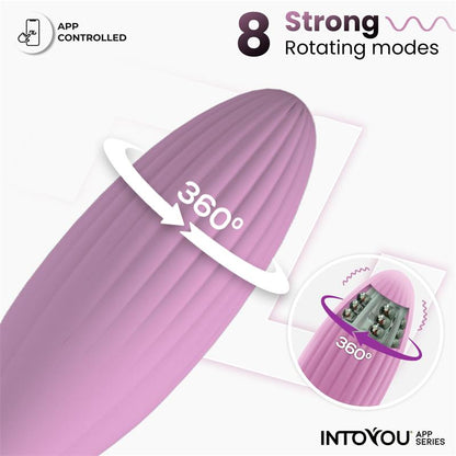 INTOYOU APP SERIES - HUEVO VIBRADOR CON BOLAS INTERNAS CON ROTACIÓN Y APP USB