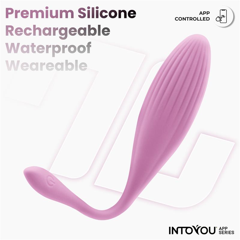 INTOYOU APP SERIES - HUEVO VIBRADOR CON BOLAS INTERNAS CON ROTACIÓN Y APP USB