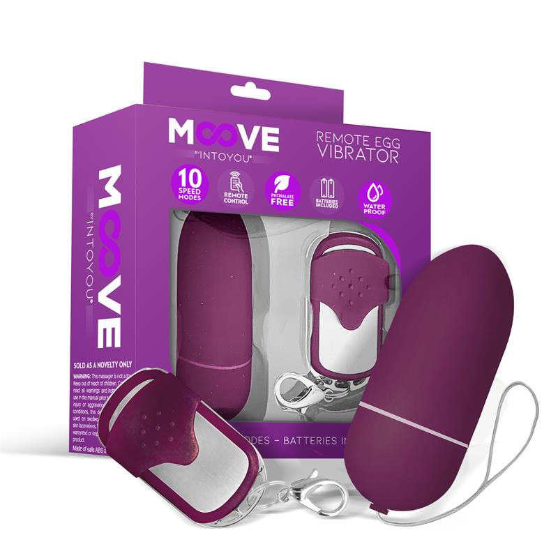 MOOVE - HUEVO VIBRADOR CON CONTROL REMOTO DARK PURPLE