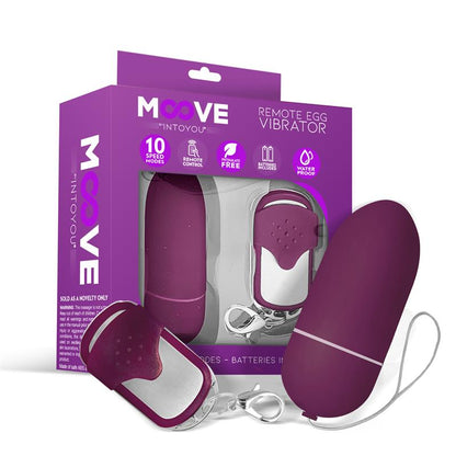 MOOVE - HUEVO VIBRADOR CON CONTROL REMOTO DARK PURPLE