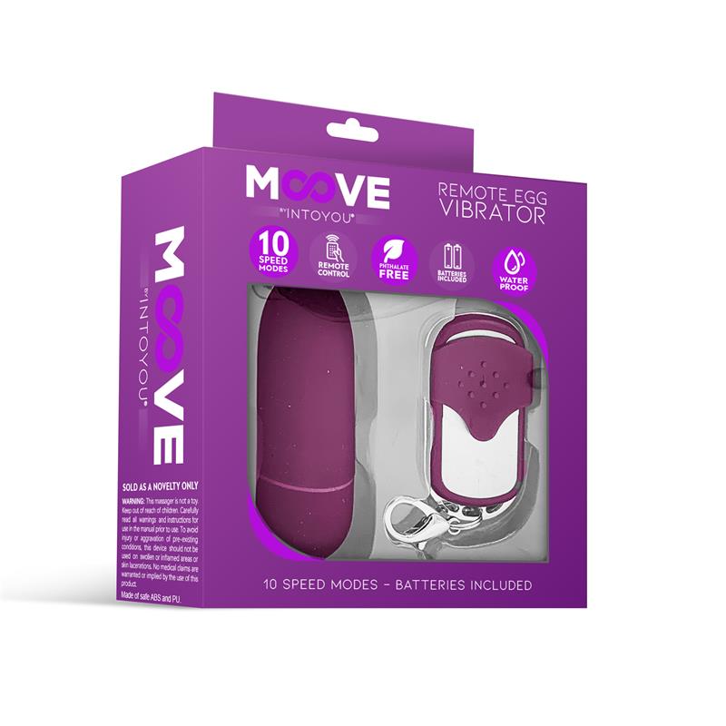 MOOVE - HUEVO VIBRADOR CON CONTROL REMOTO DARK PURPLE