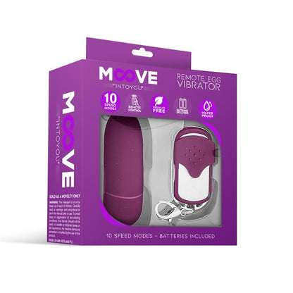 MOOVE - HUEVO VIBRADOR CON CONTROL REMOTO DARK PURPLE