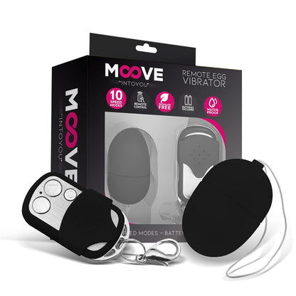 MOOVE - HUEVO VIBRADOR CON CONTROL REMOTO MINI NEGRO