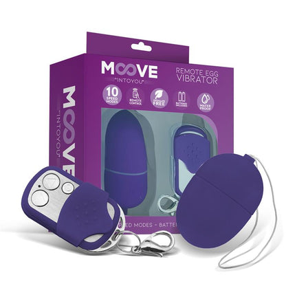 MOOVE - HUEVO VIBRADOR CON CONTROL REMOTO MINI PÚRPURA