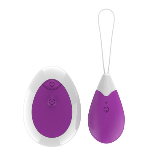 A-GUSTO - HUEVO VIBRADOR CON CONTROL REMOTO USB PÚRPURA