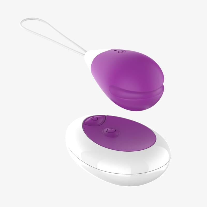 A-GUSTO - HUEVO VIBRADOR CON CONTROL REMOTO USB PÚRPURA