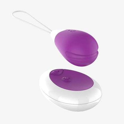 A-GUSTO - HUEVO VIBRADOR CON CONTROL REMOTO USB PÚRPURA