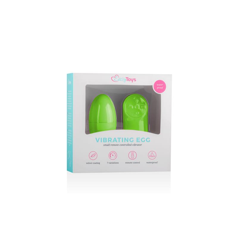 EASYTOYS - HUEVO VIBRADOR  CONTROL REMOTO - VERDE
