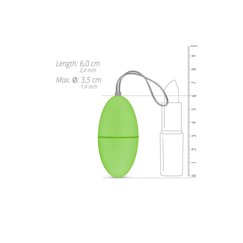 EASYTOYS - HUEVO VIBRADOR  CONTROL REMOTO - VERDE