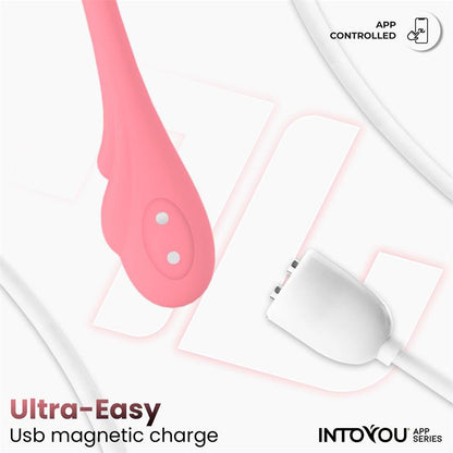 INTOYOU APP SERIES - HUEVO VIBRADOR CON MOVIMIENTO WAVING CON APP USB