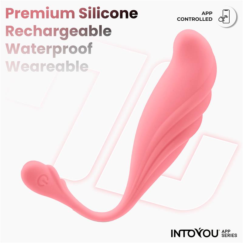INTOYOU APP SERIES - HUEVO VIBRADOR CON MOVIMIENTO WAVING CON APP USB
