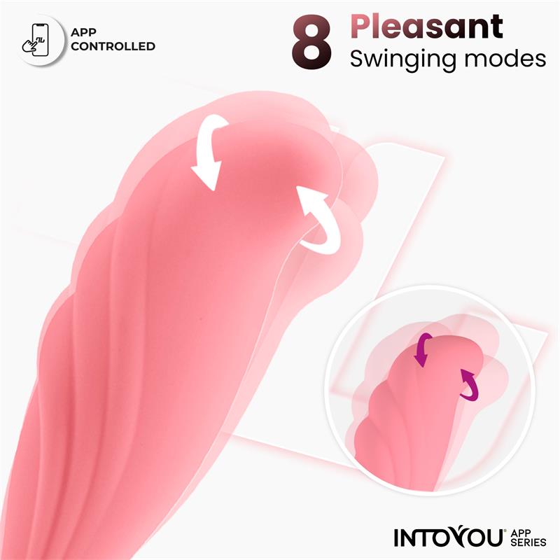 INTOYOU APP SERIES - HUEVO VIBRADOR CON MOVIMIENTO WAVING CON APP USB