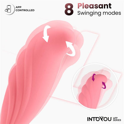 INTOYOU APP SERIES - HUEVO VIBRADOR CON MOVIMIENTO WAVING CON APP USB