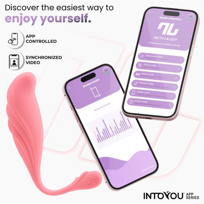 INTOYOU APP SERIES - HUEVO VIBRADOR CON MOVIMIENTO WAVING CON APP USB