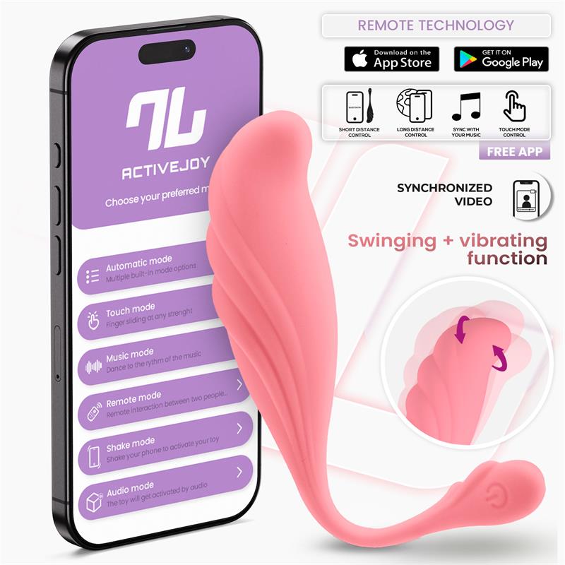 INTOYOU APP SERIES - HUEVO VIBRADOR CON MOVIMIENTO WAVING CON APP USB