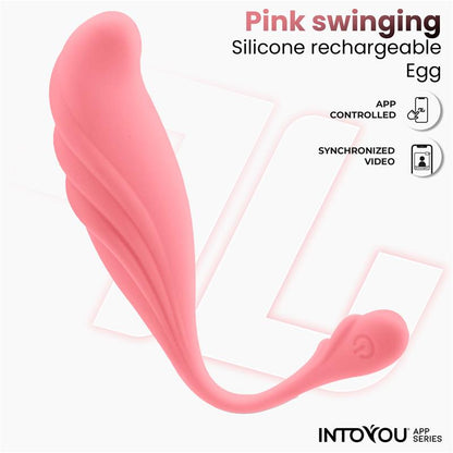 INTOYOU APP SERIES - HUEVO VIBRADOR CON MOVIMIENTO WAVING CON APP USB