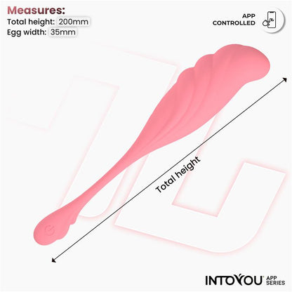 INTOYOU APP SERIES - HUEVO VIBRADOR CON MOVIMIENTO WAVING CON APP USB
