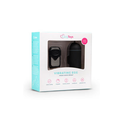 EASYTOYS - HUEVO VIBRADOR CONTROL REMOTO 10 FUNCIONES NEGRO
