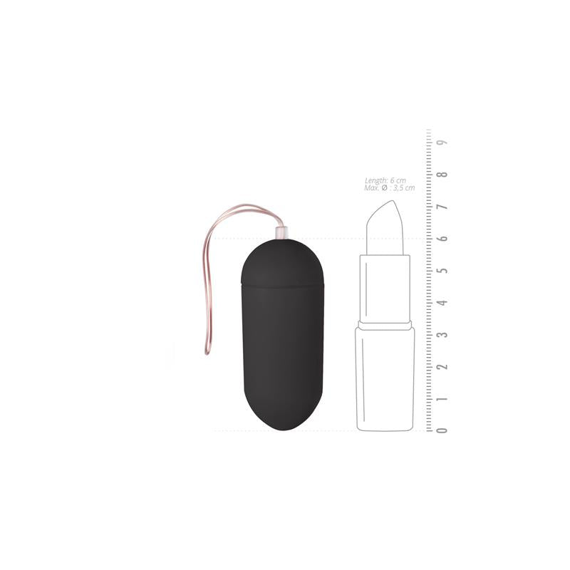 EASYTOYS - HUEVO VIBRADOR CONTROL REMOTO 10 FUNCIONES NEGRO