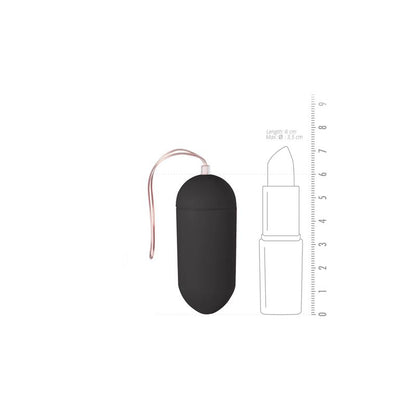 EASYTOYS - HUEVO VIBRADOR CONTROL REMOTO 10 FUNCIONES NEGRO