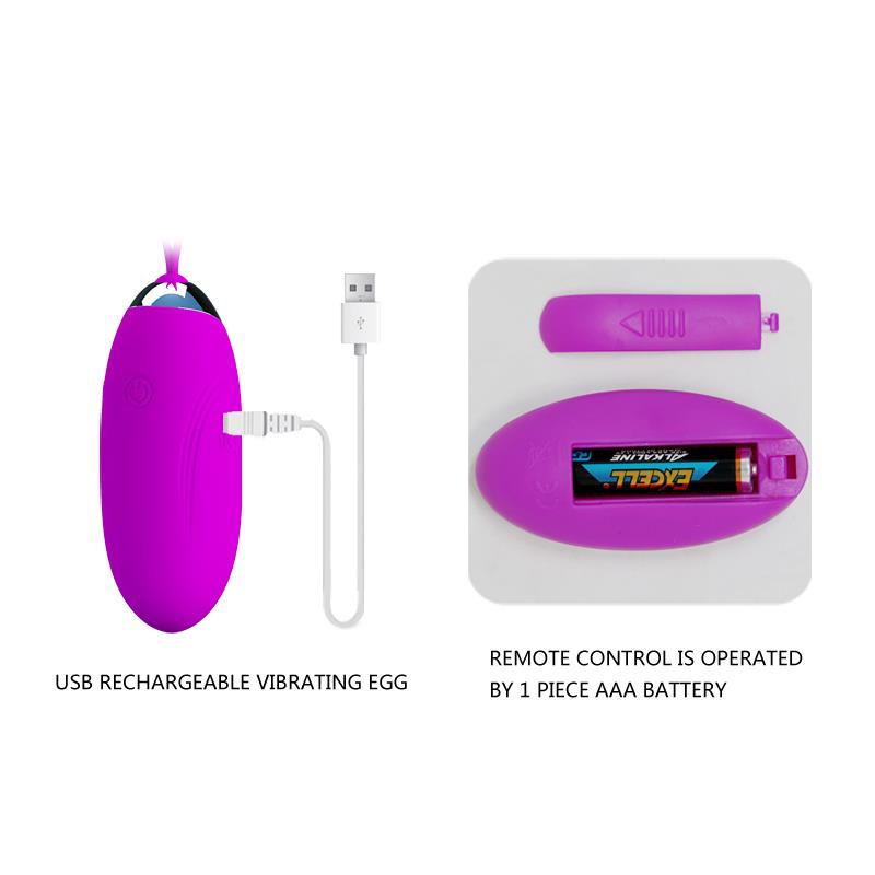 PRETTYLOVE - HUEVO VIBRADOR CONTROL REMOTO JENNY