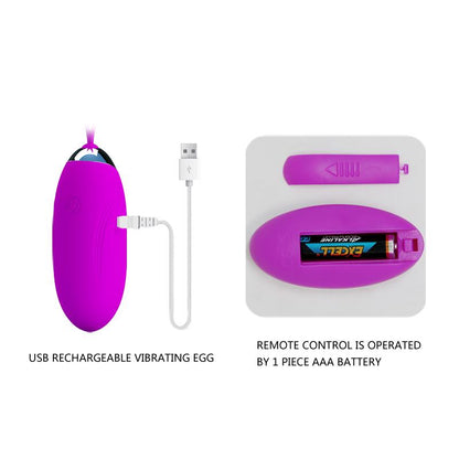 PRETTYLOVE - HUEVO VIBRADOR CONTROL REMOTO JENNY