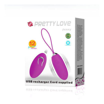 PRETTYLOVE - HUEVO VIBRADOR CONTROL REMOTO JENNY