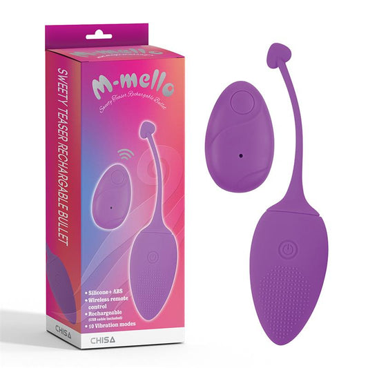 CHISA - HUEVO VIBRADOR CONTROL REMOTO SWEETY TEASER USB 5.7