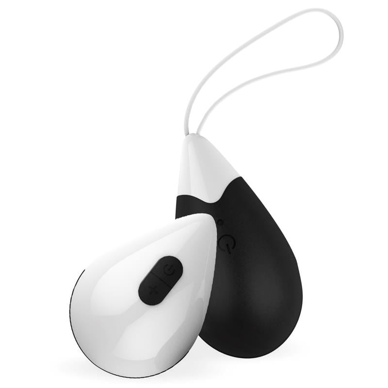 DROPS - HUEVO VIBRADOR CONTROL REMOTO USB SILICONA NEGRO
