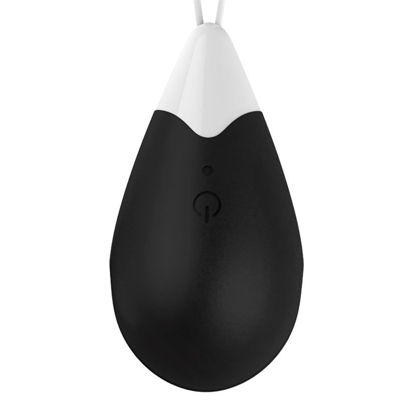 DROPS - HUEVO VIBRADOR CONTROL REMOTO USB SILICONA NEGRO