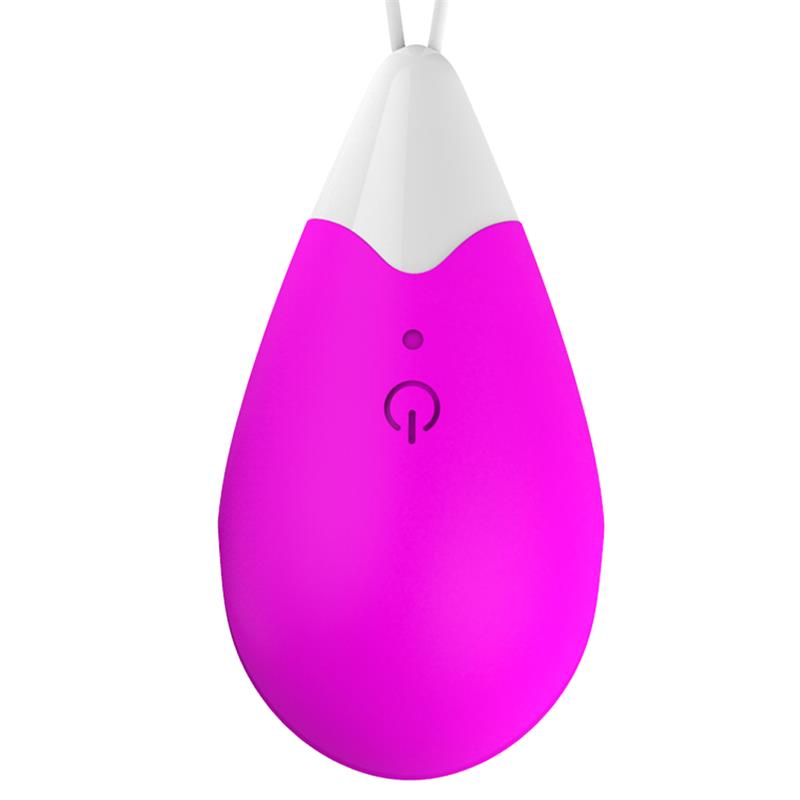 DROPS - HUEVO VIBRADOR CONTROL REMOTO USB SILICONA PURPURA