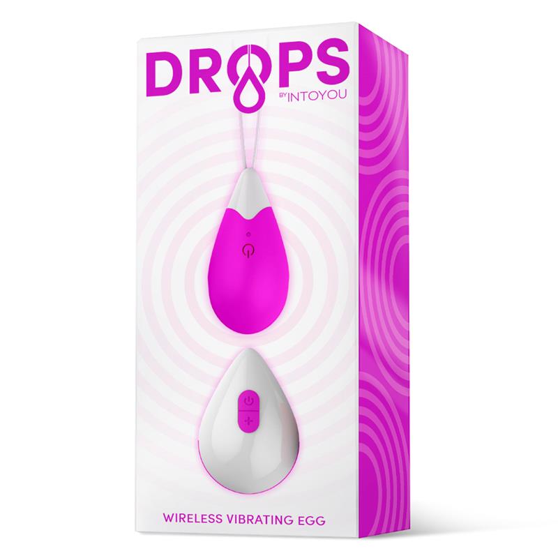 DROPS - HUEVO VIBRADOR CONTROL REMOTO USB SILICONA PURPURA