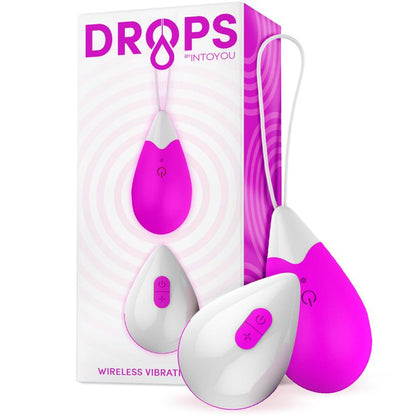 DROPS - HUEVO VIBRADOR CONTROL REMOTO USB SILICONA PURPURA