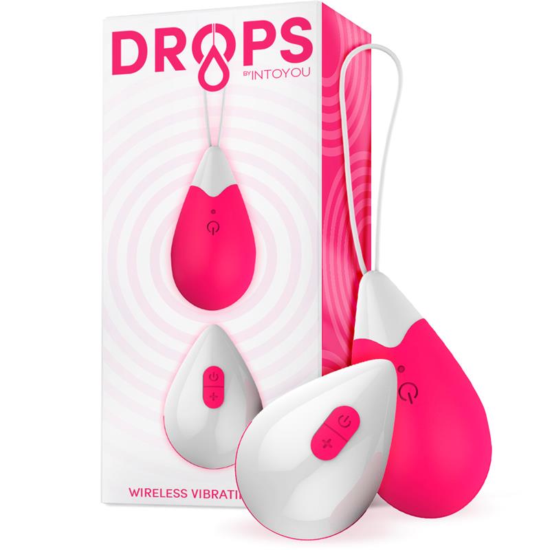 DROPS - HUEVO VIBRADOR CONTROL REMOTO USB SILICONA ROSA