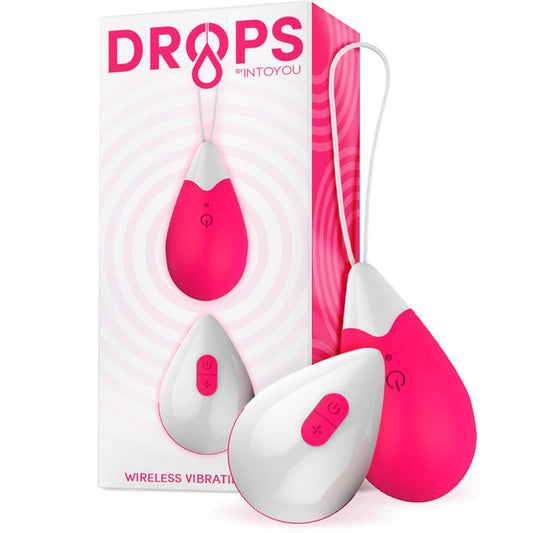 DROPS - HUEVO VIBRADOR CONTROL REMOTO USB SILICONA ROSA