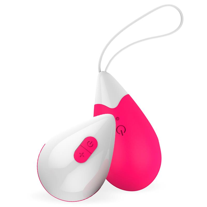 DROPS - HUEVO VIBRADOR CONTROL REMOTO USB SILICONA ROSA