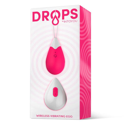 DROPS - HUEVO VIBRADOR CONTROL REMOTO USB SILICONA ROSA