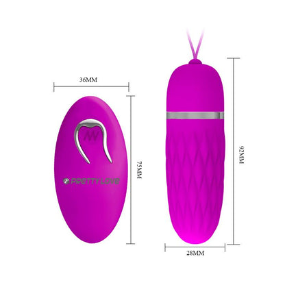 PRETTYLOVE - HUEVO VIBRADOR DAWN COLOR PÚRPURA