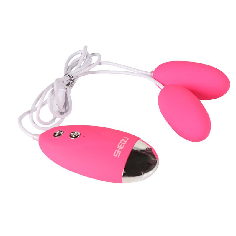 SHEQU - HUEVO VIBRADOR DOBLE SILICONA YUESI