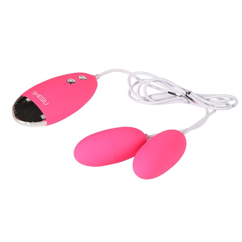 SHEQU - HUEVO VIBRADOR DOBLE SILICONA YUESI