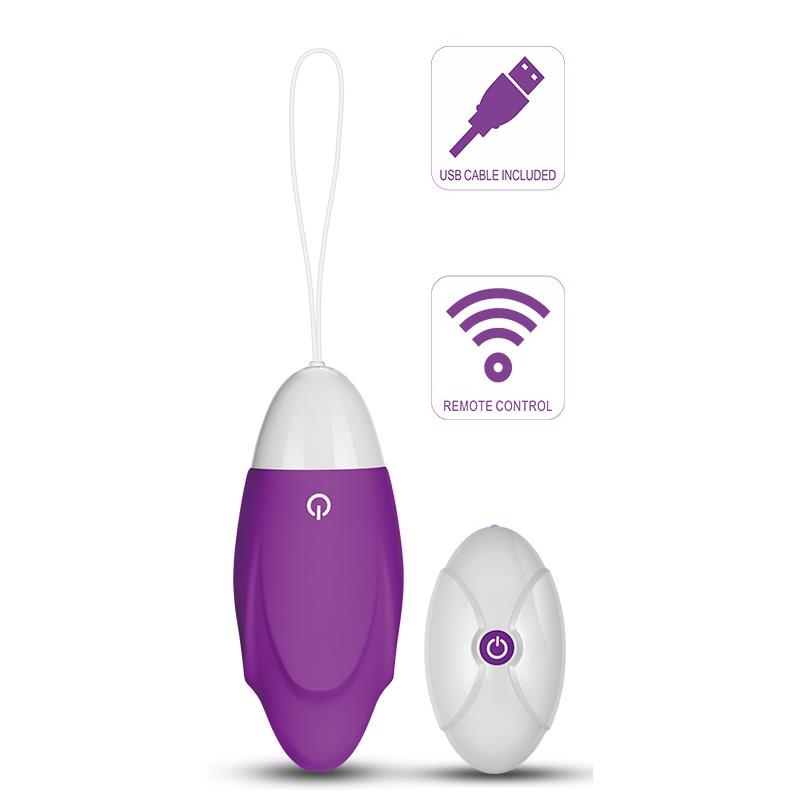 LOVETOY - HUEVO VIBRADOR IJOY CONTROL REMOTO USB PÚRPURA