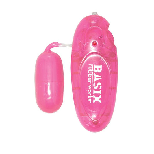 BASIX RUBBER WORKS - HUEVO VIBRADOR JELLY ROSA