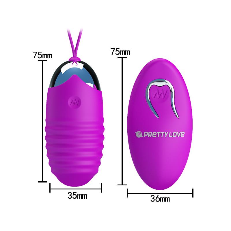 PRETTYLOVE - HUEVO VIBRADOR JESSICA USB PURPURA