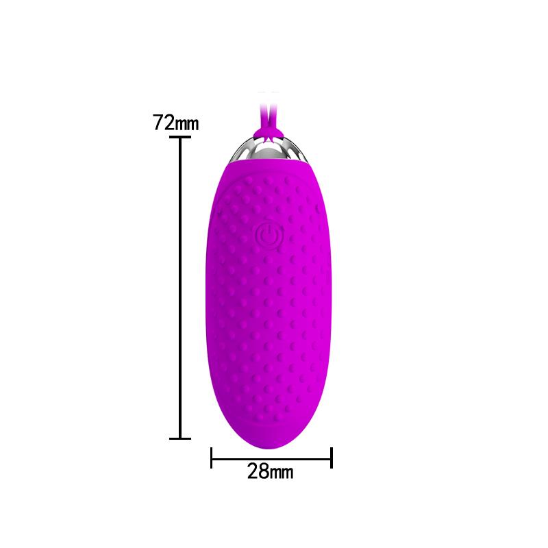 PRETTYLOVE - HUEVO VIBRADOR JOANNA USB PURPURA