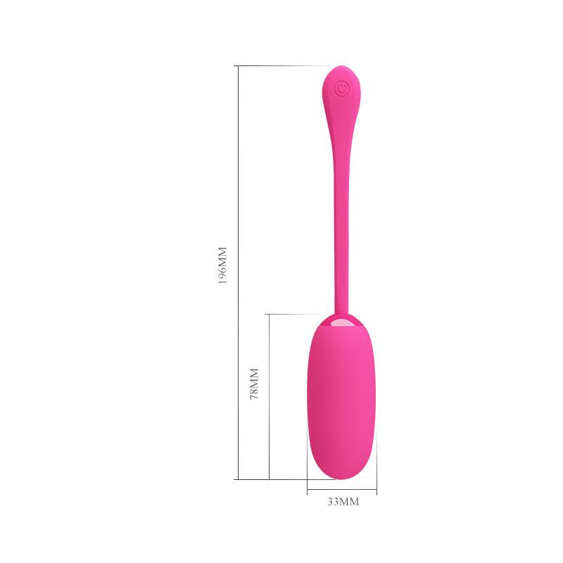 PRETTYLOVE - HUEVO VIBRADOR JULIUS USB SILICONA ROSA