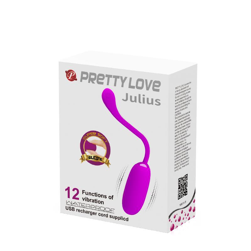 PRETTYLOVE - HUEVO VIBRADOR JULIUS USB SILICONA