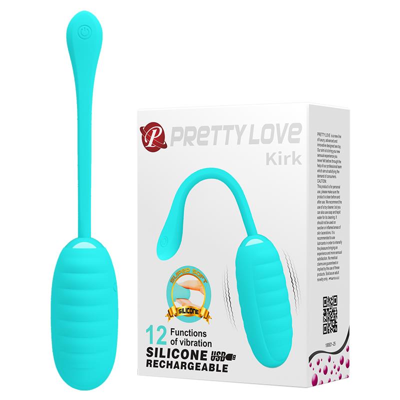 PRETTYLOVE - HUEVO VIBRADOR KIRK SILICONA USB