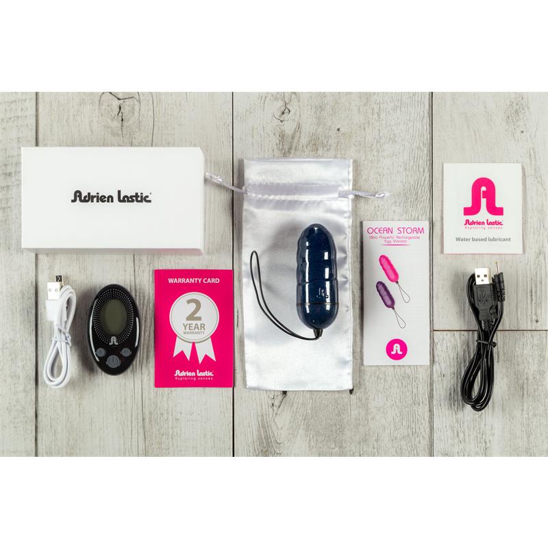 ADRIEN LASTIC - HUEVO VIBRADOR OCEAN STORM + CONTROL LRS