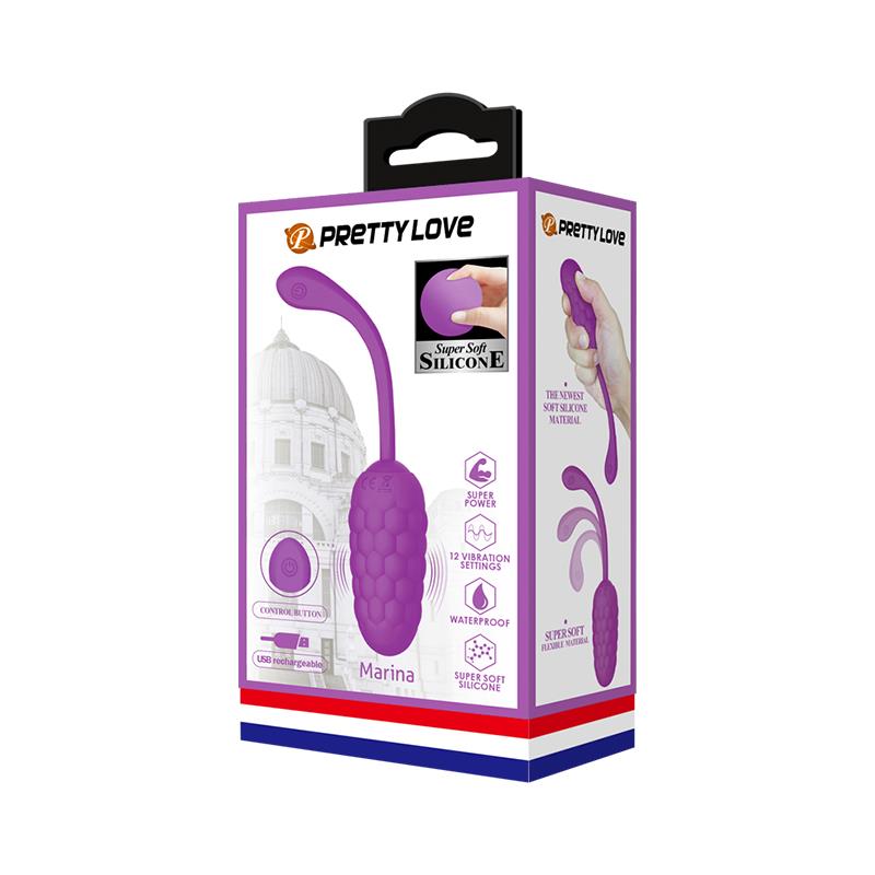 PRETTYLOVE - HUEVO VIBRADOR USB SILICONA MARINA