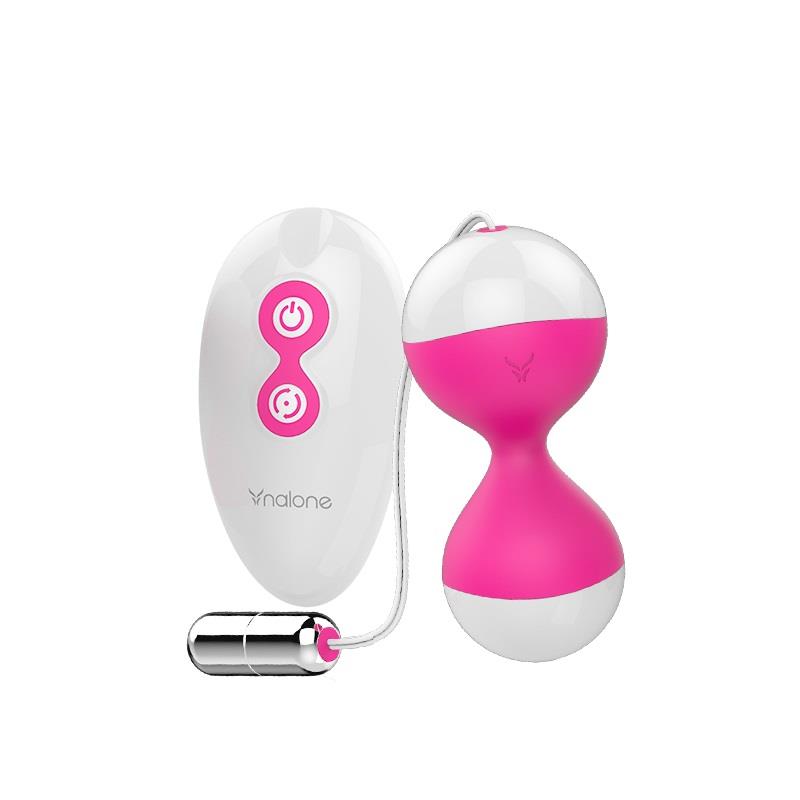 NALONE - HUEVO VIBRADOR Y BOLAS KEGEL MIU MIU FUCHSIA